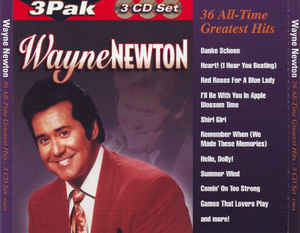 Wayne Newton: 36 All-Time Greatest Hits 3-Disc Set w/ Artwork
