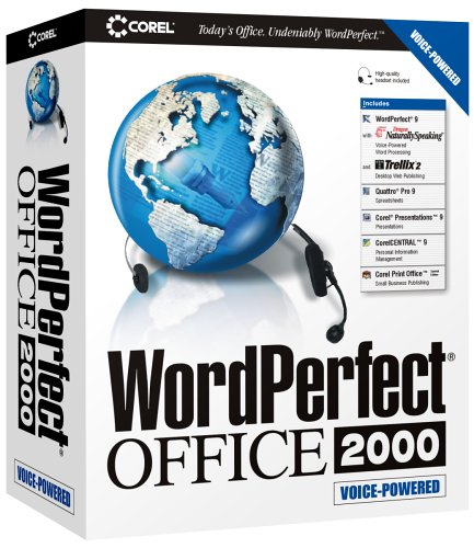 WordPerfect Office: Voice-Powered 2000 w/ Headset
