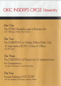 GKIC Insider's Circle University 4-Disc Set