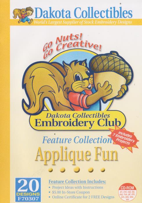 Dakota Collectables Embroidery Club: Applique Fun
