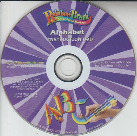 RainbowBrush Alphabet Instruction