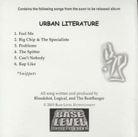 The Specialists: Urban Literature Album Sampler Promo w/ Artwork - NeverDieMedia