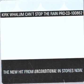 Kirk Whalum: Can't Stop The Rain Promo w/ Artwork