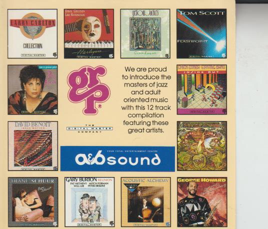 A&B Sound: Limited Edition GRP Compilation Promo w/ Artwork