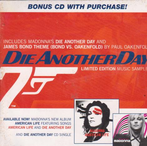 Die Another Day: Limited Edition Music Sampler Promo w/ Artwork