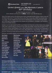 Power Of Love: Quincy Jones & Sir Michael Caine: Live From Las Vegas 2-Disc Set