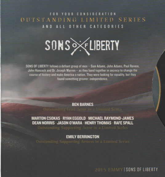 Sons Of Liberty: The Complete Mini Series: For Your Consideration 2-Disc Set