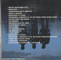 Mystic River: Original Motion Picture Soundtrack Advance Promo w/ Artwork