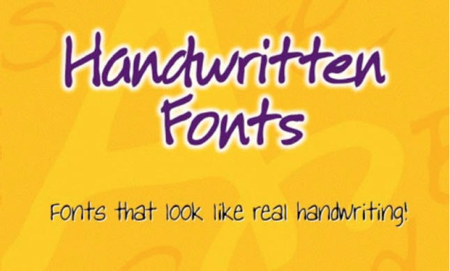 Handwritten Fonts