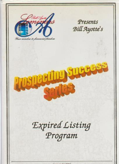 Prospecting Success Series: Expired Listing Program 2-Disc Set