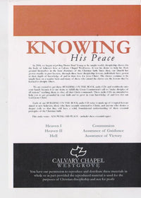 Building On The Rock: Knowing His Peace