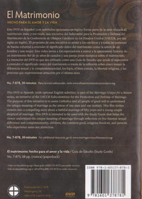 El Matrimonio: Hecho Para El Amor Y La Vida