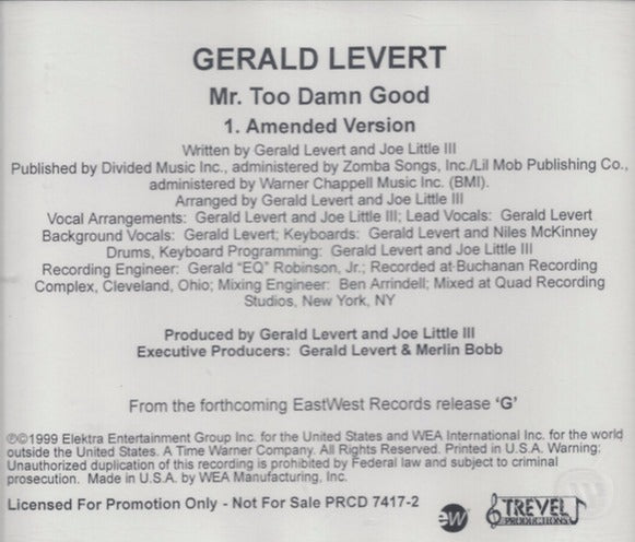 Gerald Levert: Mr. Too Damn Good Promo
