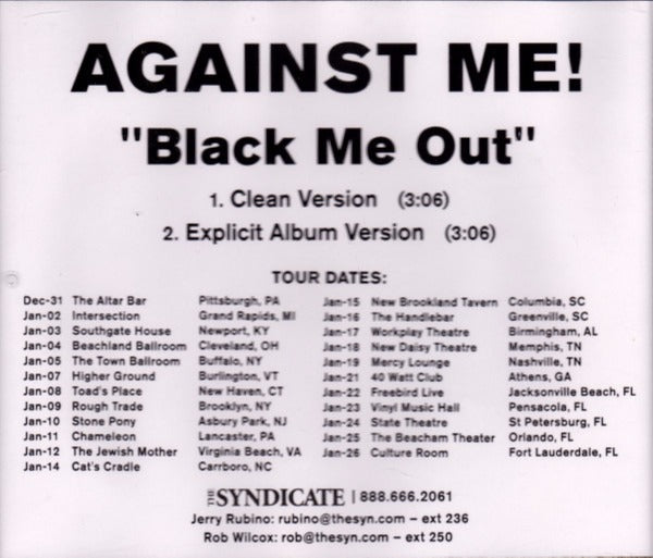 Against Me!: Black Me Out Promo