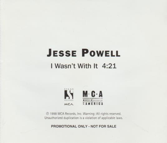 Jesse Powell: I Wasn't With It Promo