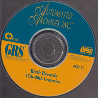 GRS: Birth Records: 17th - 20th Centuries