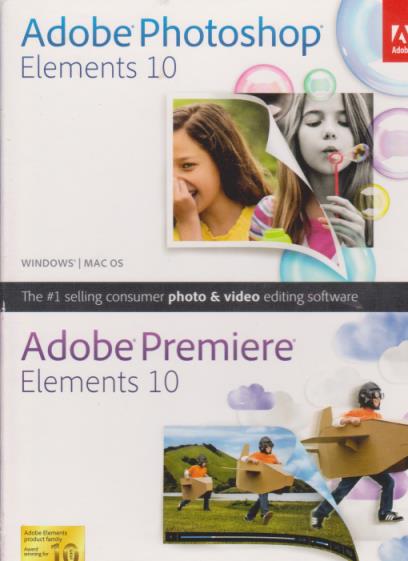 Adobe Photoshop Elements & Premiere Elements 10 w/ Manual
