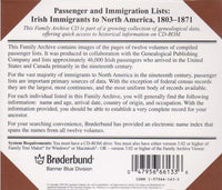 Family Tree Maker: Family Archives Immigration Lists: Irish Immigrants To North America, 1803-1871
