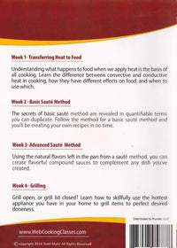 Chef Todd Mohr's Web Cooking Classes Weeks 1-4 - NeverDieMedia