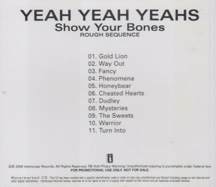 Yeah Yeah Yeahs: Show Your Bones: Rough Sequence Promo