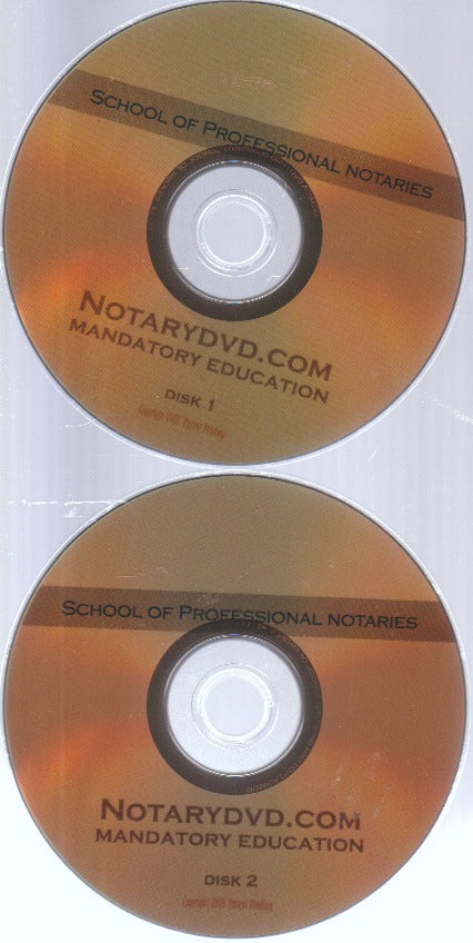 School Of Professional Notaries: Mandatory Education 2-Disc Set