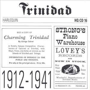 Trinidad: 1912-1941 w/ Artwork