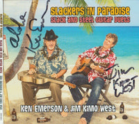 Ken Emerson & Jim Kimo West: Slackers In Paradise Autographed w/ Artwork