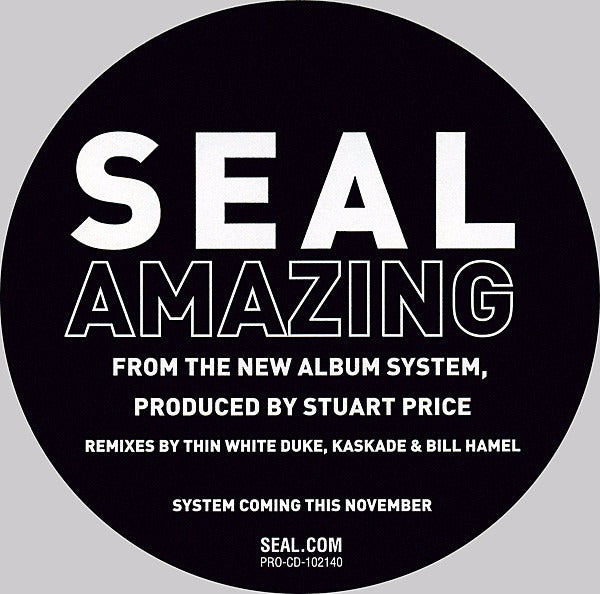 Seal: Amazing  PRO-CD-102140 Promo w/ Artwork