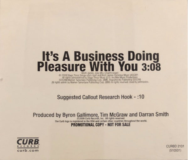 Tim McGraw: It's A Business Doing Pleasure With You Promo