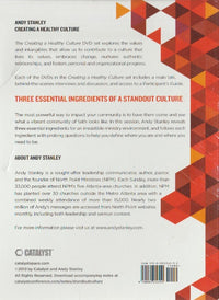 Andy Stanley: Creating A Healthy Culture: Three Essential Ingredients Of A Standout Culture