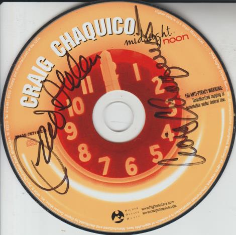 Craig Chaquico: Midnight Noon Autographed w/ No Artwork