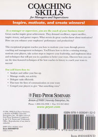 Coaching Skills For Managers And Supervisors