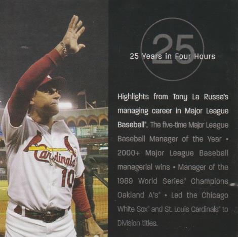 Tony La Russa: 25 Years In Four Hours 2-Disc Set