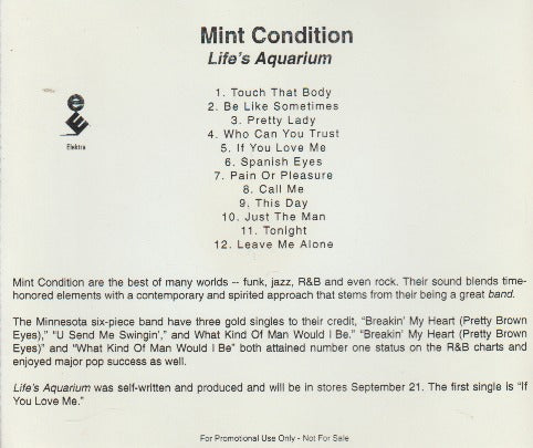 Mint Condition: Life's Aquarium Promo