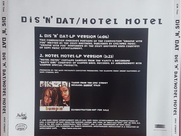 Dis 'N' Dat: Dis 'N' Dat / Hotel Motel Promo