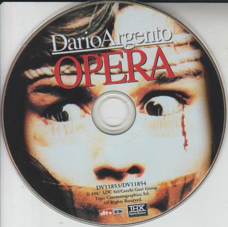 Dario Argento: Opera w/ No Artwork