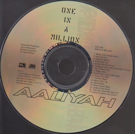 Aaliyah: One In A Million w/ No Artwork