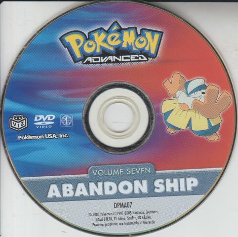 Pokemon Advanced: Abandon Ship Volume 7 w/ No Artwork