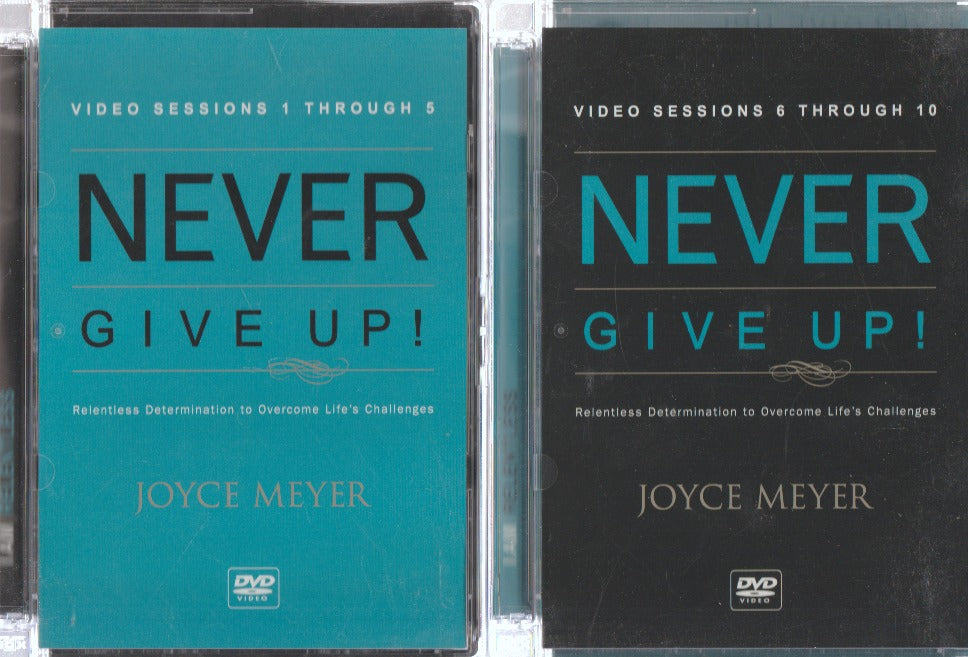 Never Give Up! Relentless Determination To Overcome Life's Challenges Video Sessions 1-10 4-Disc Set