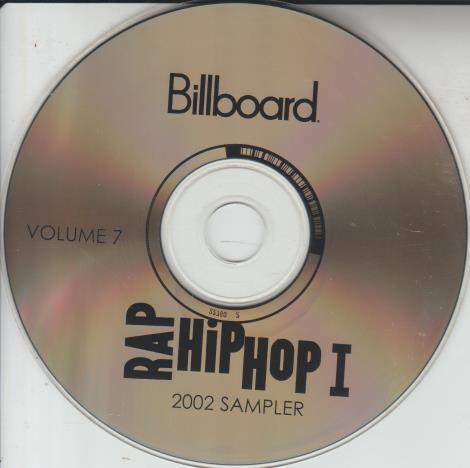 Billboard Rap Hip Hop I: 2002 Sampler Volume 7 Promo w/ No Artwork