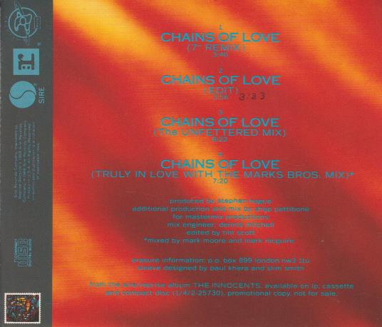Erasure: Chains Of Love Promo