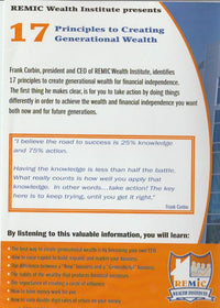 17 Principles To Creating Generational Wealth