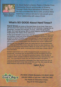 What's So Good About Hard Times? Lessons From The Life Of Joseph
