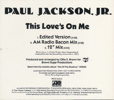 Paul Jackson, Jr.: This Love's On Me Promo