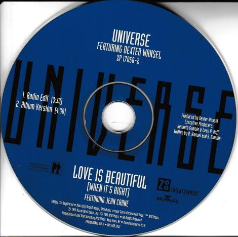 Universe: Love Is Beautiful (When It's Right) Promo
