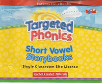 Targeted Phonics: Short Vowel Storybooks: Interactiv-eBooks Volumes 1-3