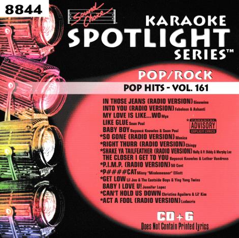 Karaoke Spotlight Series: Pop/Rock Vol. 161 CD+G w/ Artwork