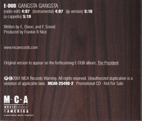 E-Dub: Gangsta Gangsta Promo