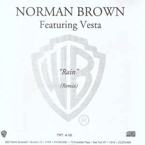 Norman Brown: Rain (Remix) Promo w/ Artwork