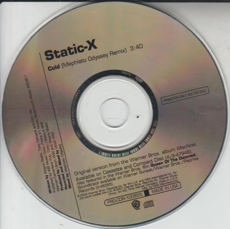 Static-X: Cold: Mephisto Odyssey Remix Promo
